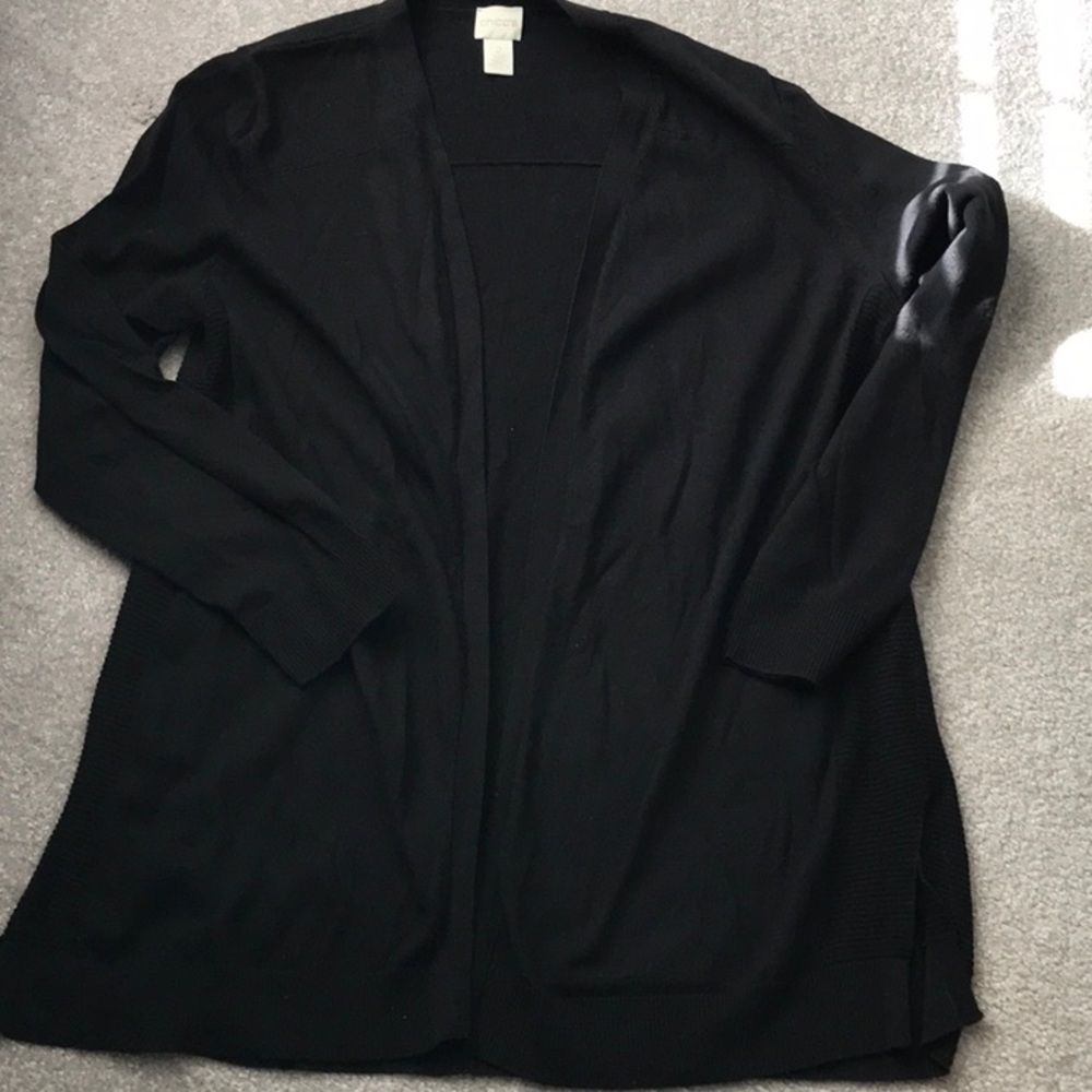 Chico’s black cardigan